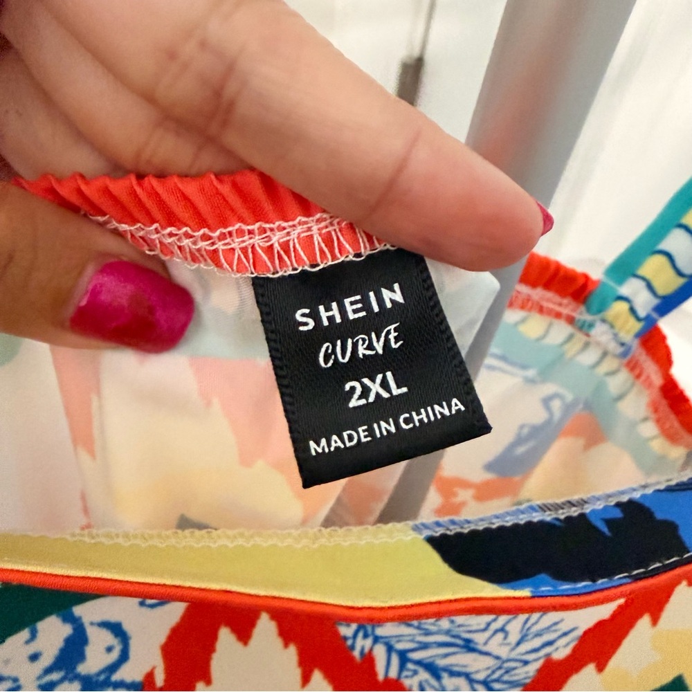 Multicolor Geometric Maxi Dress - Picture 9 of 11